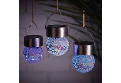 Cole & Bright Mosaic Hanging Bauble (solar powered)